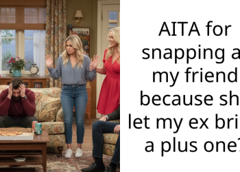 AITA for snapping at my friend because she let my ex bring a plus one?