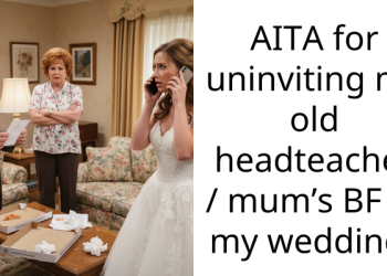 AITA for uninviting my old headteacher / mum’s BF to my wedding?