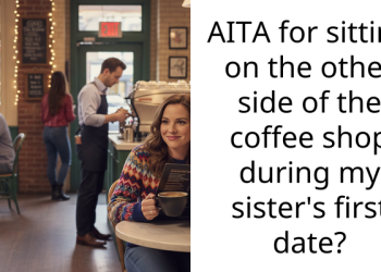 AITA for sitting on the other side of the coffee shop during my sister’s first date?