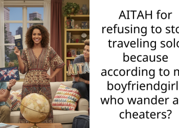 AITAH for refusing to stop traveling solo because according to my boyfriendgirls who wander are cheaters?