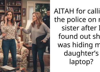 AITAH for calling the police on my sister after I found out she was hiding my daughter’s laptop?