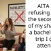 AITA for refusing to pay the second half of my share for a bachelorette trip I cant attend??