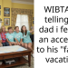 WIBTA for telling my dad i felt like an accessory to his “family” vacation?