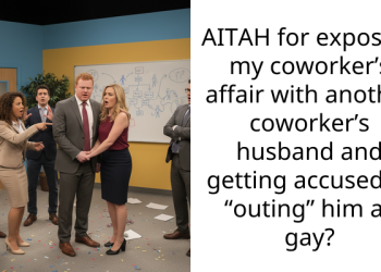 AITAH for exposing my coworker’s affair with another coworker’s husband and getting accused of “outing” him as gay?