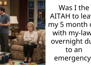 Was I the AITAH to leave my 5 month old with my-laws overnight due to an emergency?