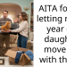 AITA for not letting my 22 year old daughter move out with the cat