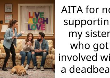 AITA for not supporting my sister who got involved with a deadbeat?