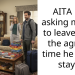 AITA For asking my BIL to leave after the agreed time he could stay??