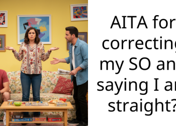 AITA for correcting my SO and saying I am straight?