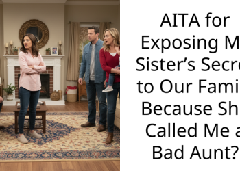 AITA for Exposing My Sister’s Secret to Our Family Because She Called Me a Bad Aunt?