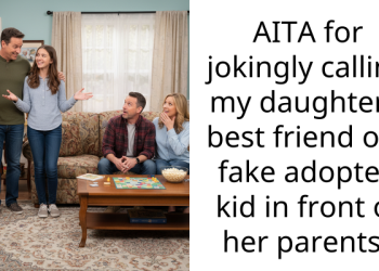 AITA for jokingly calling my daughter’s best friend our fake adopted kid in front of her parents?