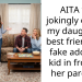 AITA for jokingly calling my daughter’s best friend our fake adopted kid in front of her parents?