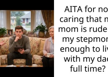 AITA for not caring that my mom is rude to my stepmom enough to live with my dad full time?