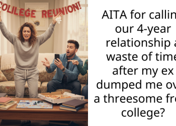 AITA for calling our 4-year relationship a waste of time after my ex dumped me over a th****ome from college?