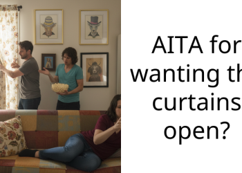 AITA for wanting the curtains open?