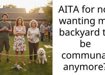 AITA for not wanting my backyard to be communal anymore?
