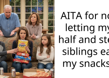 AITA for not letting my half and step siblings eat my snacks?
