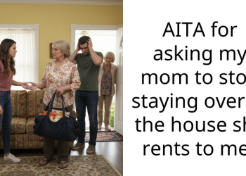 AITA for asking my mom to stop staying over at the house she rents to me?