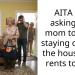 AITA for asking my mom to stop staying over at the house she rents to me?