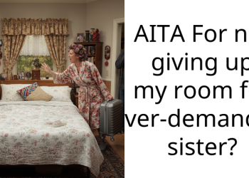 AITA For not giving up my room for over-demanding sister?