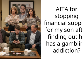 AITA for stopping financial support for my son after finding out he has a gambling addiction?