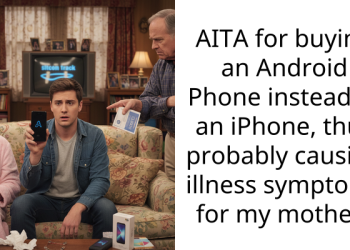 AITA for buying an Android Phone instead of an iPhone, thus probably causing illness symptoms for my mother?