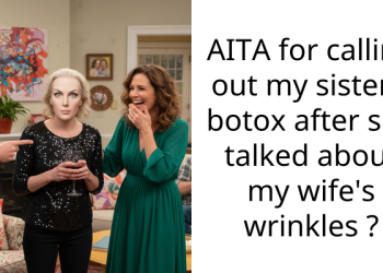 AITA for calling out my sister’s botox after she talked about my wife’s wrinkles ?