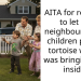 AITA for refusing to let my neighbour’s feral children pet my tortoise while I was bringing him inside?