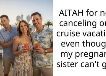 AITAH for not canceling our cruise vacation even though my pregnant sister can’t go?