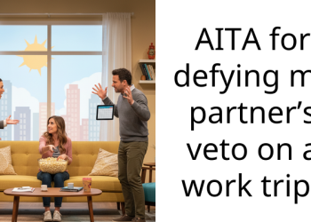 AITA for defying my partner’s veto on a work trip?