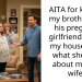 AITA for kicking my brother and his pregnant girlfriend out of my house after what she said about my late wife?