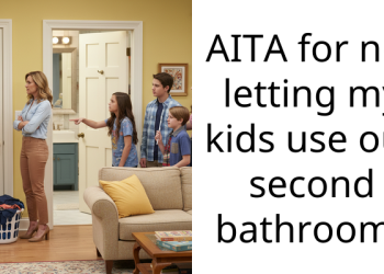 AITA for not letting my kids use our second bathroom?