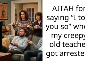 AITAH for saying “I told you so” when my creepy old teacher got arrested?