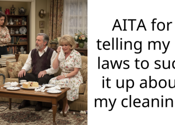 AITA for telling my in laws to suck it up about my cleaning?