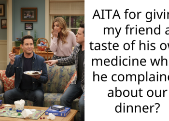 AITA for giving my friend a taste of his own medicine when he complained about our dinner?