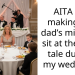 AITA for making my dad’s mistress sit at the kids’ tale during my wedding?