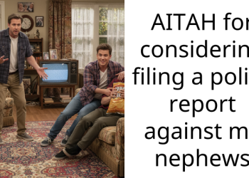 AITAH for considering filing a police report against my nephews