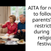 AITA for refusing to follow my parents’ food restrictions during their religious festivals?