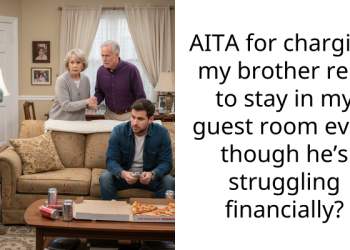 AITA for charging my brother rent to stay in my guest room even though he’s struggling financially?