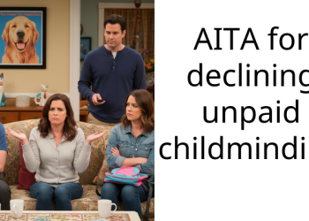 AITA for declining unpaid childminding