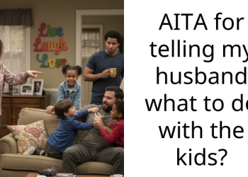AITA for telling my husband what to do with the kids?