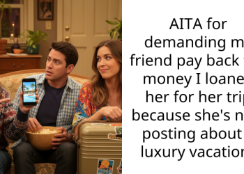AITA for demanding my friend pay back the money I loaned her for her trip because she’s now posting about a luxury vacation?