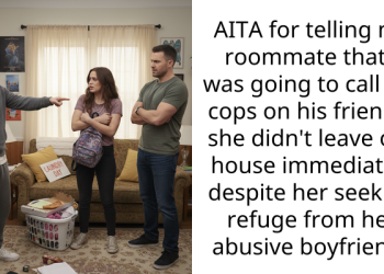 AITA for telling my roommate that I was going to call the cops on his friend if she didn’t leave our house immediately despite her seeking refuge from her abusive boyfriend?