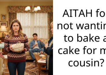 AITAH for not wanting to bake a cake for my cousin?