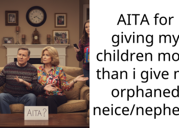 AITA for giving my children more than i give my orphaned neice/nephew?