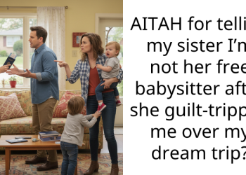 AITAH for telling my sister I’m not her free babysitter after she guilt-tripped me over my dream trip?
