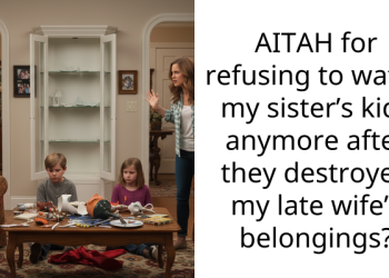 AITAH for refusing to watch my sister’s kids anymore after they destroyed my late wife’s belongings?