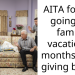 AITA for not going on family vacation 2 months after giving birth?