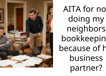 AITA for not doing my neighbors bookkeeping because of his business partner?