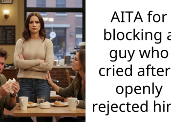 AITA for blocking a guy who cried after I openly rejected him?